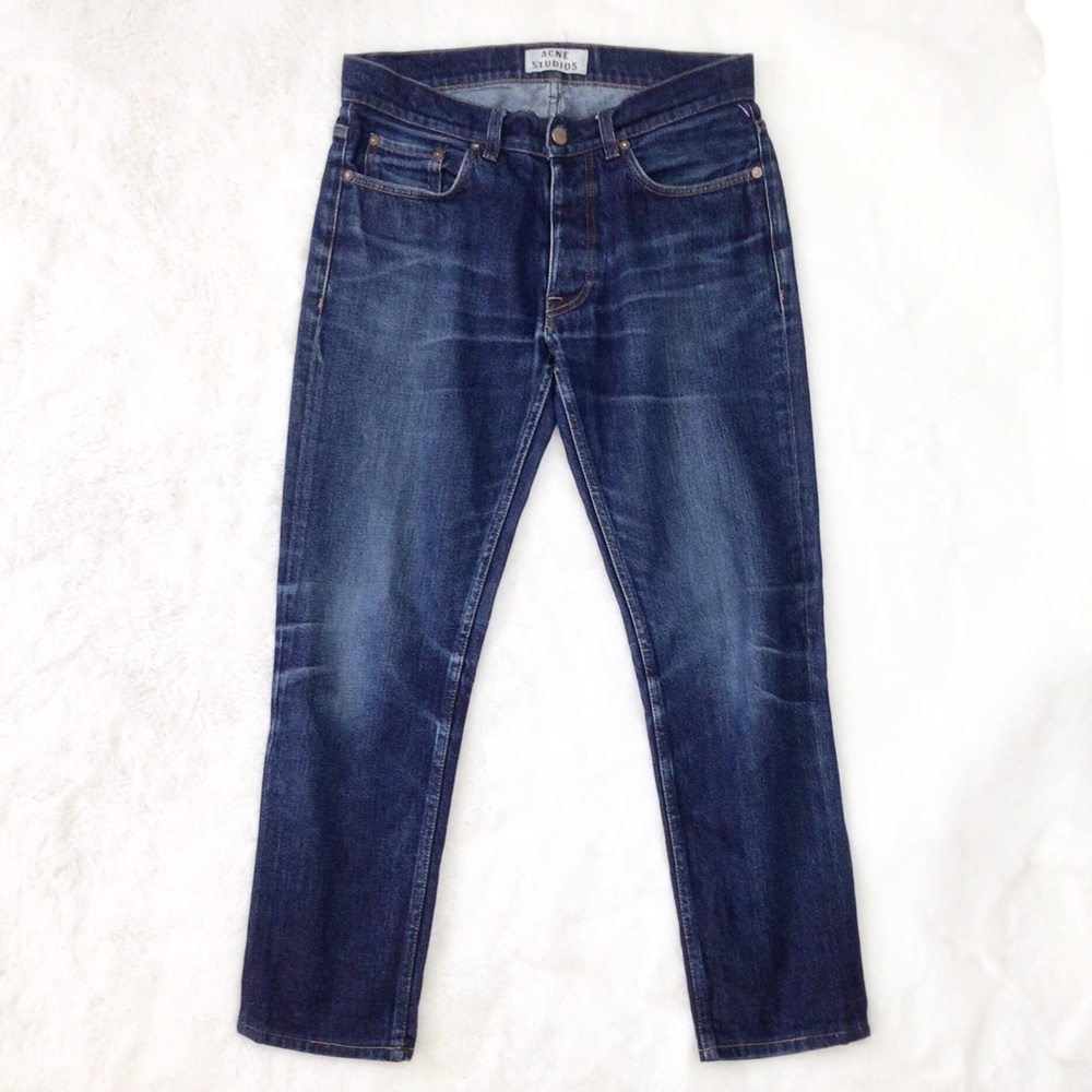 ACNE STUDIOS Men’s Roc Raw Denim Jeans Size 31